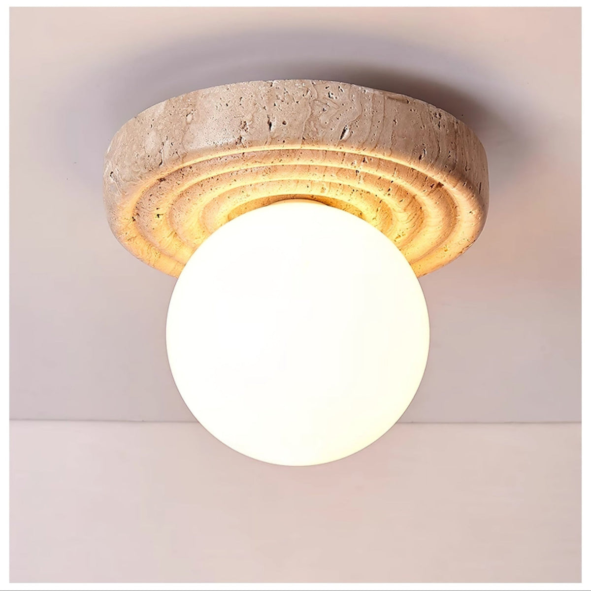 Elira Travertine Ceiling Light