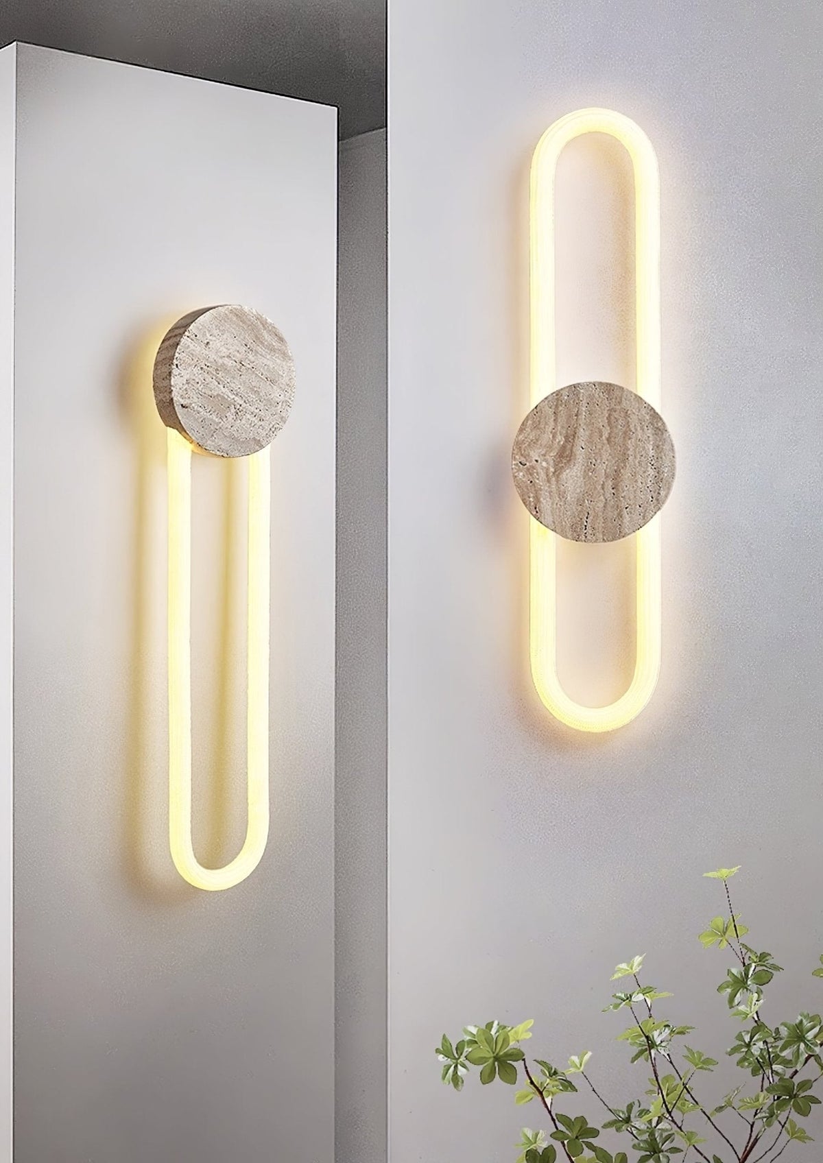 Eloen Travertine Wall Light