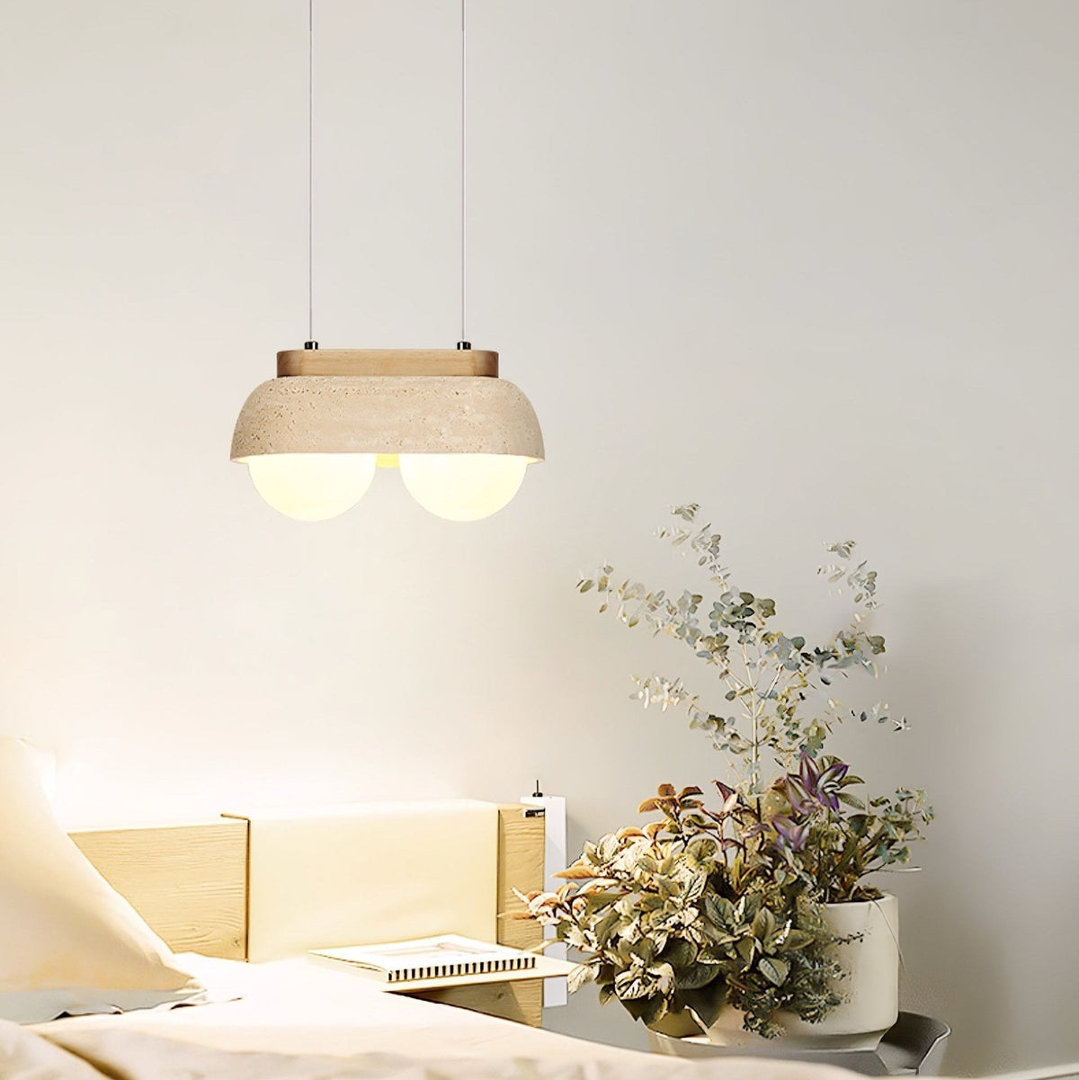 Elowen Travertine Pendant Light