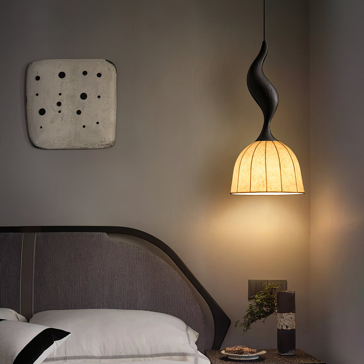 Elowen Twisted Wood Pendant Light