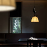 Elowen Twisted Wood Pendant Light