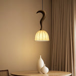 Elowen Twisted Wood Pendant Light