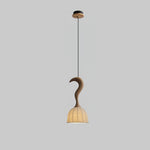 Elowen Twisted Wood Pendant Light