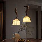Elowen Twisted Wood Pendant Light