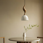 Elowen Twisted Wood Pendant Light