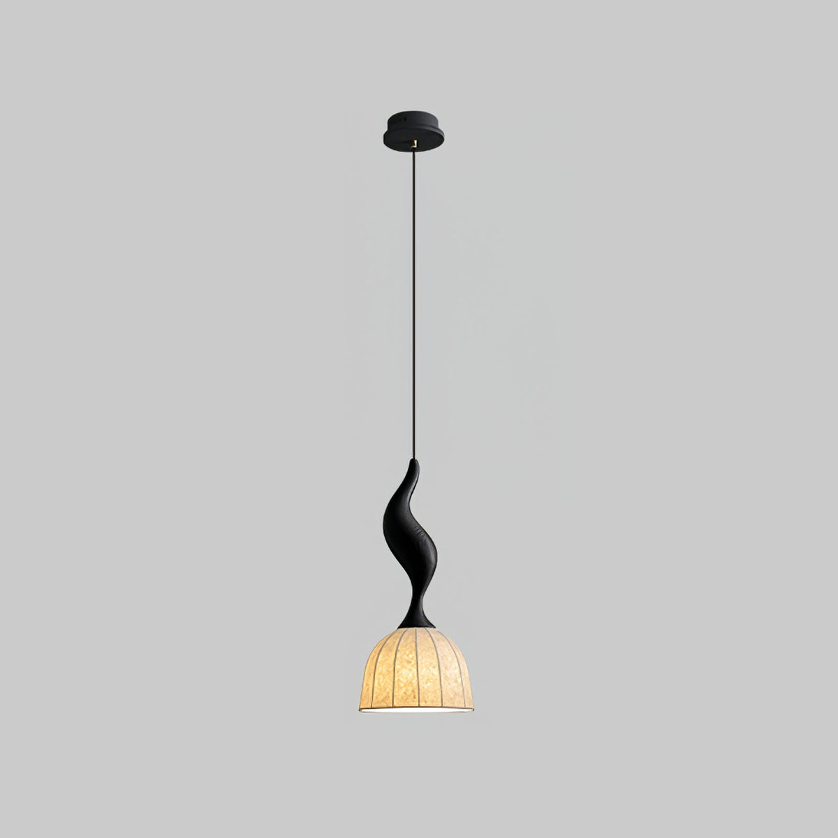 Elowen Twisted Wood Pendant Light