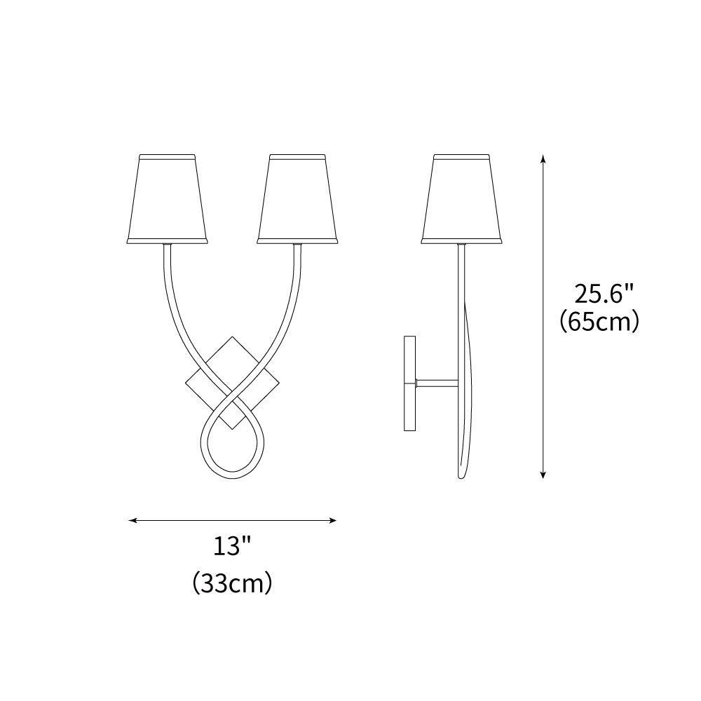 Elysian Duo Wall Lamp 13"