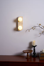 Elysian Travertine Plug-in Wall Light