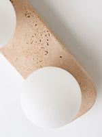 Elysian Travertine Plug-in Wall Light
