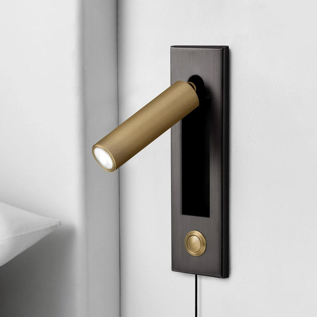 Embedded Bedside Plug-in Sconce