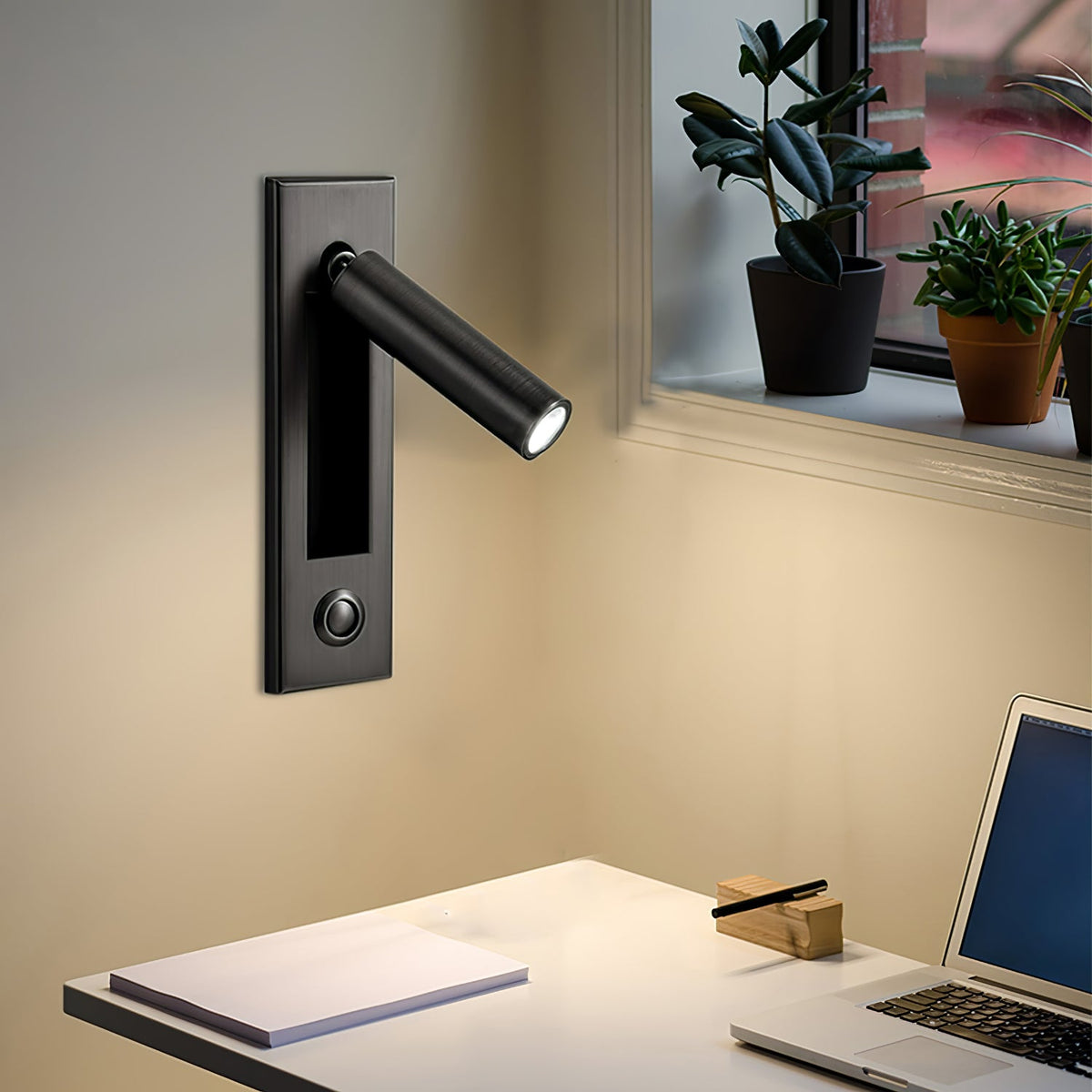 Embedded Bedside Plug-in Sconce