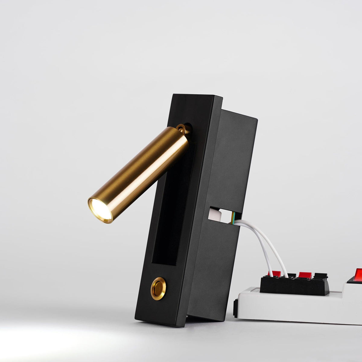 Embedded Bedside Plug-in Sconce