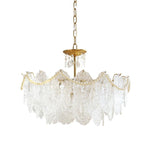 Embossed Pearls Crystal Chandelier