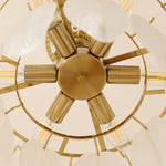 Embossed Pearls Crystal Chandelier