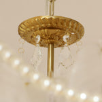 Embossed Pearls Crystal Chandelier