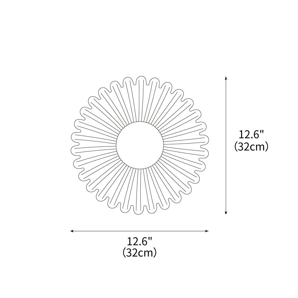 Emerald Wave Wall Lamp 12.6"