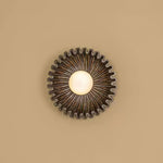 Emerald Wave Wall Lamp 12.6"