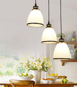 Empire New Age White Glass Pendant Light