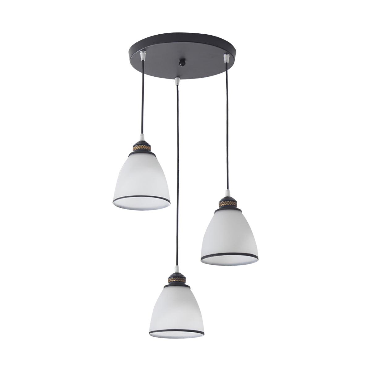 Empire New Age White Glass Pendant Light