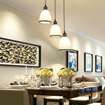 Empire New Age White Glass Pendant Light