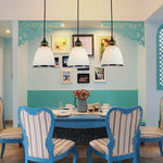 Empire New Age White Glass Pendant Light