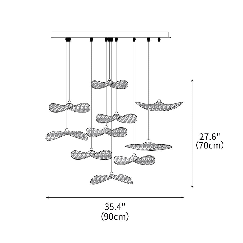 Empty Leaf Chandelier