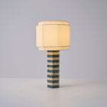 Modari Striped Stone Table Lamp