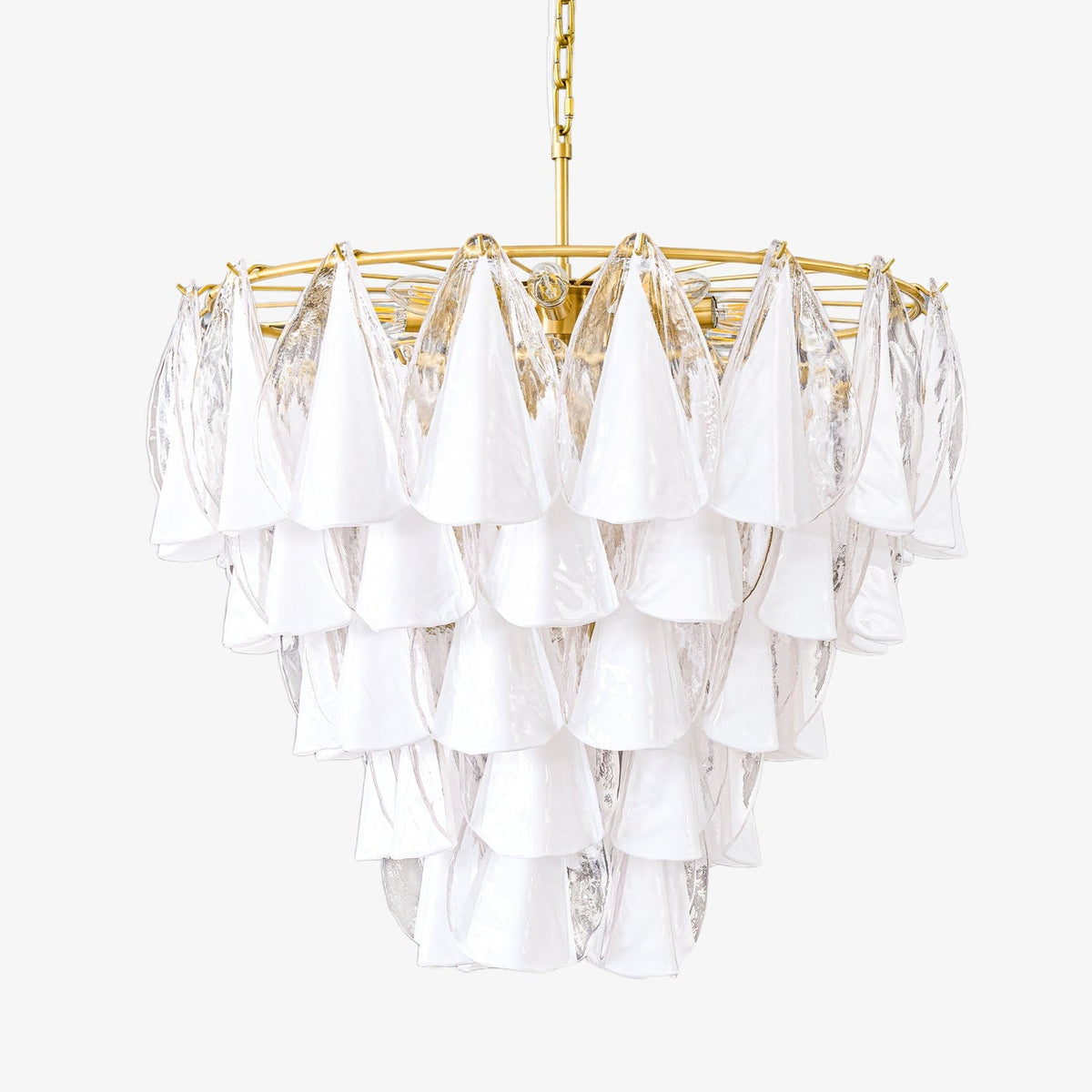 Lunara White Murano Chandelier