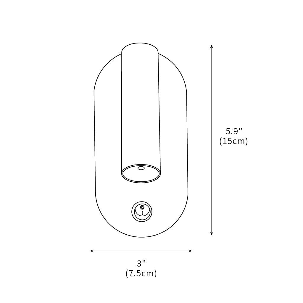 Enna Surface Wall Light With USB 3"