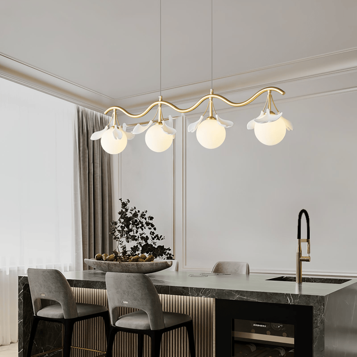 Evander Gingko Chandelier