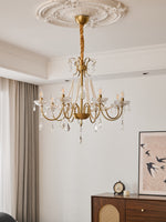 Evaria Crystal Pearl Chandelier