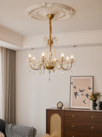 Evaria Crystal Pearl Chandelier