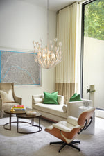 Piero Large White Chandelier