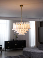 Fiora Pink Glass Chandelier