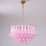 Fiora Pink Glass Chandelier