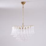Fiora Pink Glass Chandelier