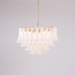 Fiora Pink Glass Chandelier