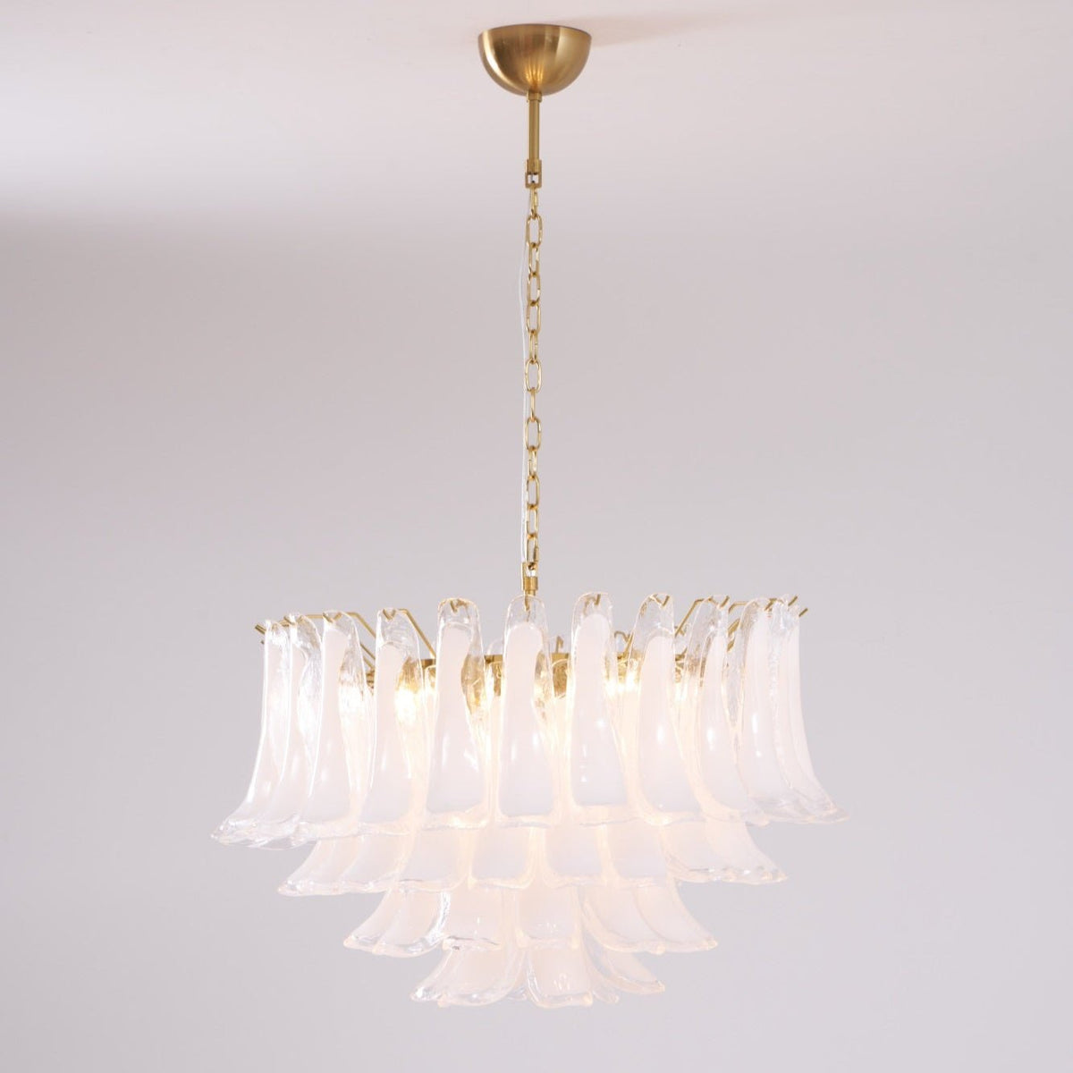 Fiora Pink Glass Chandelier