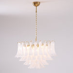 Fiora Pink Glass Chandelier