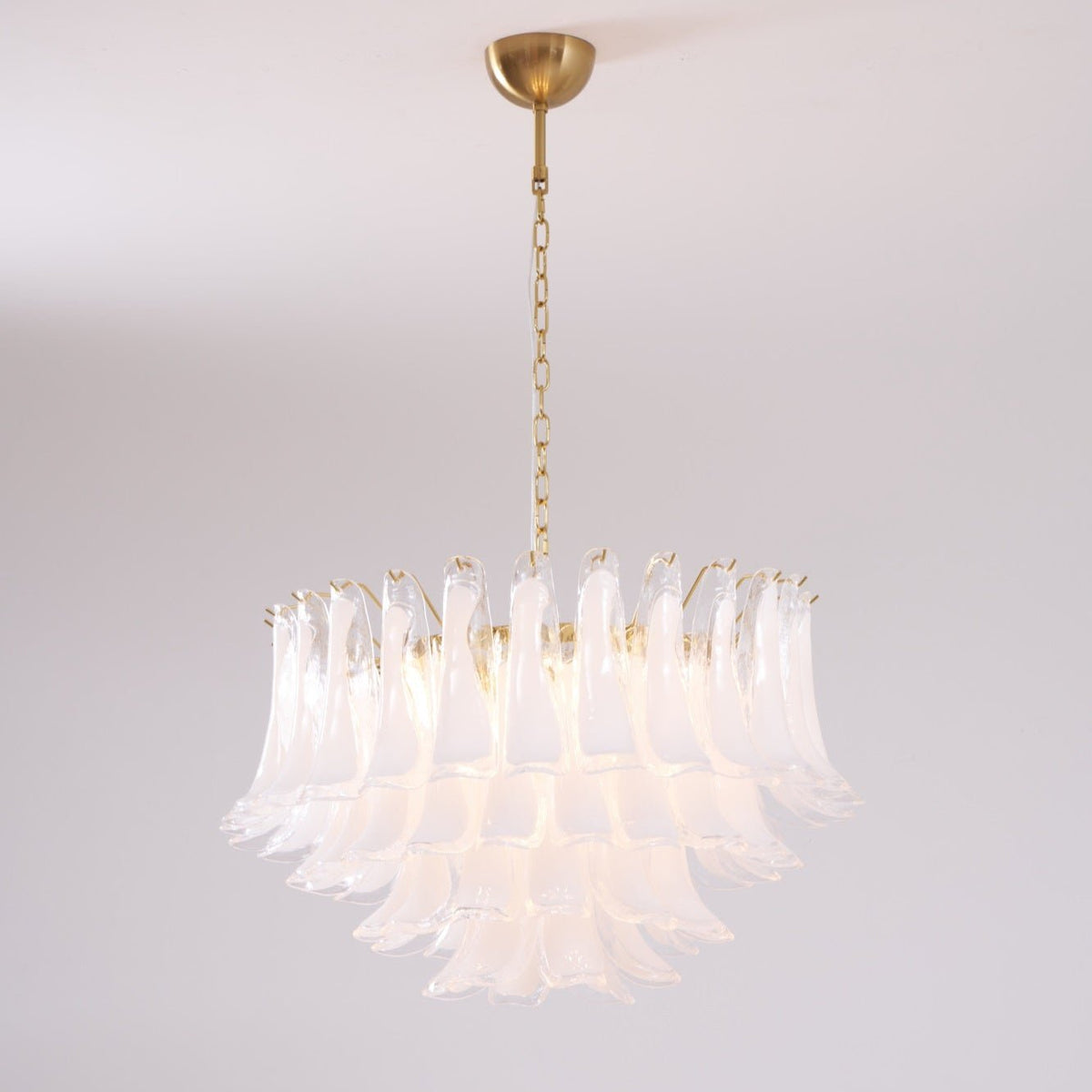 Fiora Pink Glass Chandelier