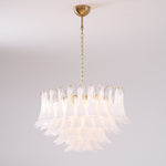 Fiora Pink Glass Chandelier