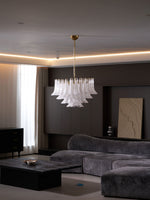 Fiora Pink Glass Chandelier