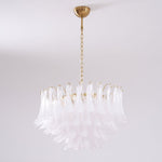 Fiora Pink Glass Chandelier