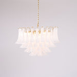Fiora Pink Glass Chandelier