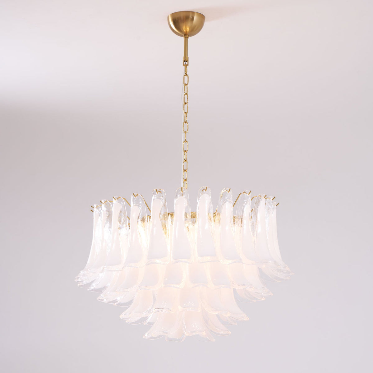 Fiora Pink Glass Chandelier