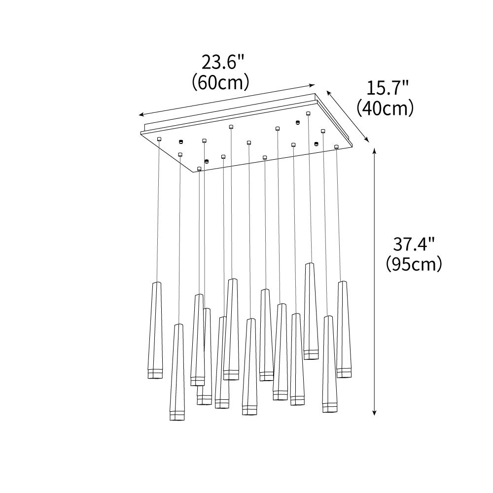 Firewood Stick Chandelier