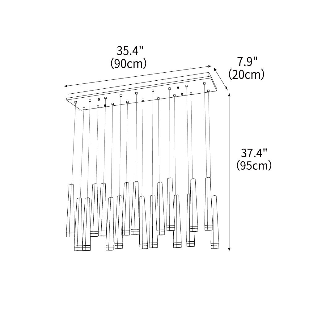 Firewood Stick Chandelier