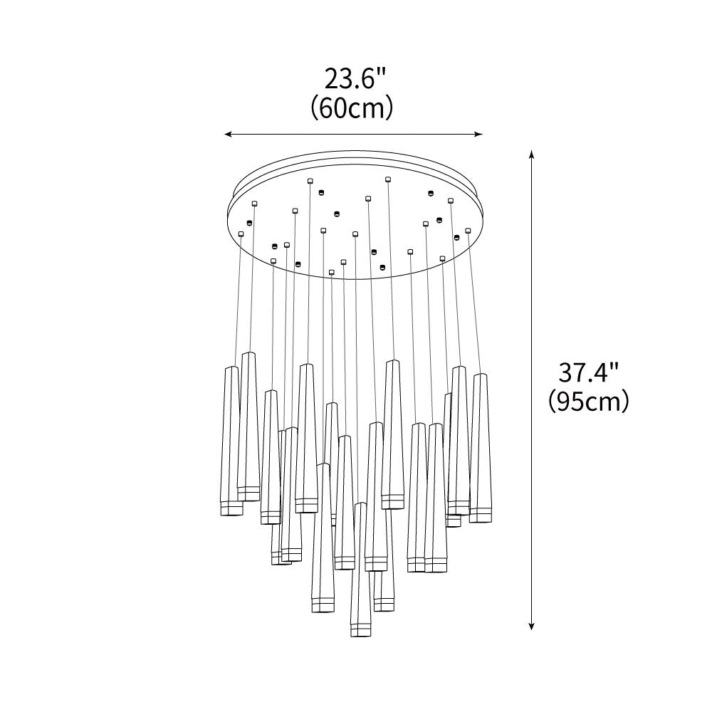 Firewood Stick Chandelier