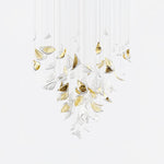 DIY Floating Leaves Chandelier