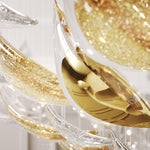 DIY Floating Leaves Chandelier